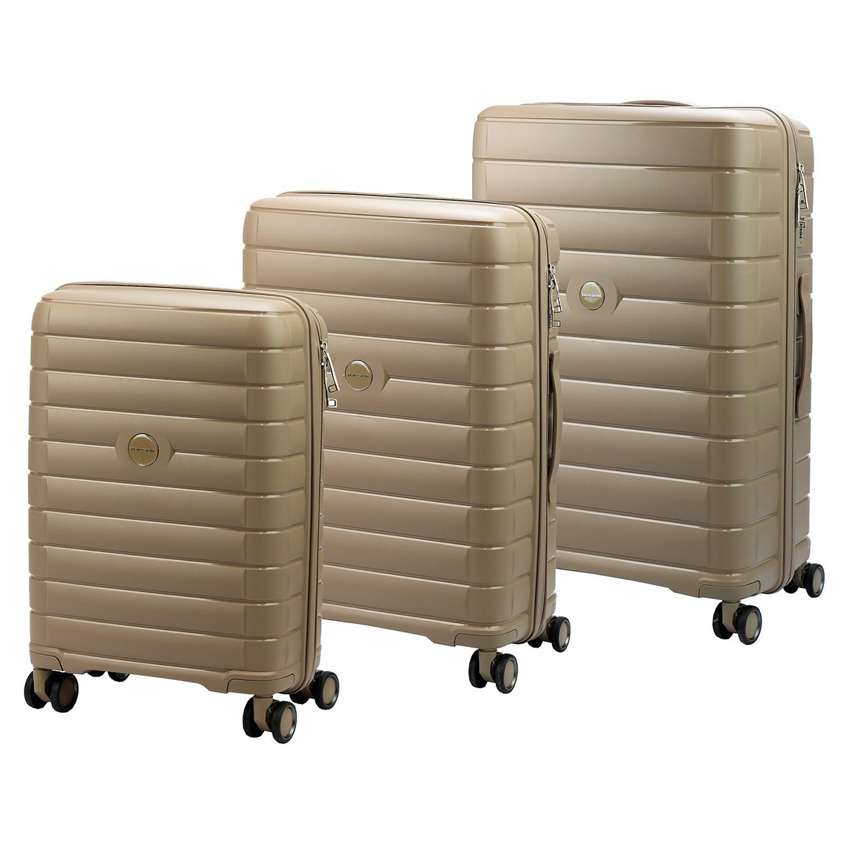 Mocna walizka damska z ABSu Pierre Cardin 2401 JOY05 x3 Z