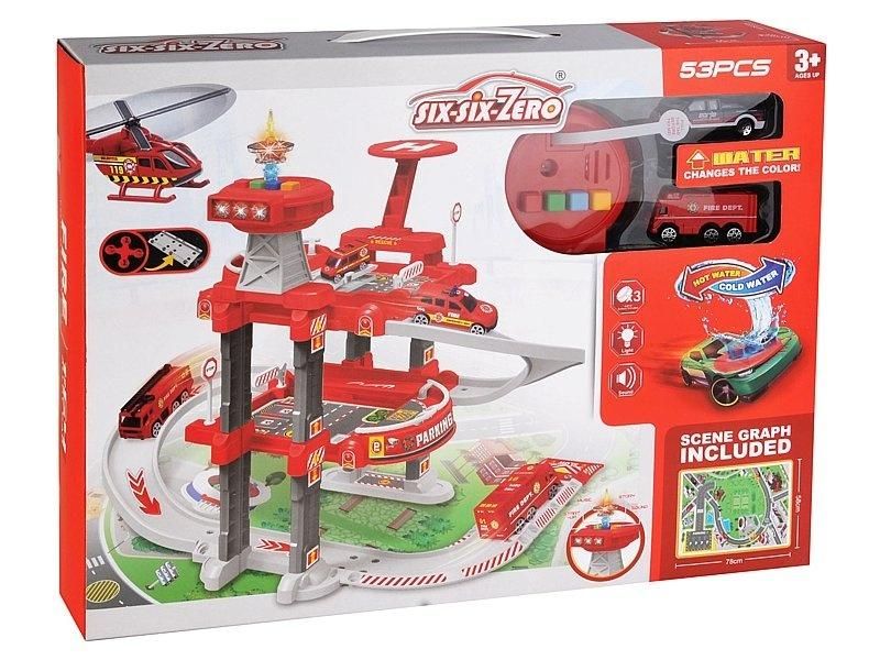 Parking straży pożarnej - model lub pojazd