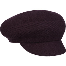 Czapka Kaszkiet Uni Newsboy by Lipodo, śliwkowy, One Size