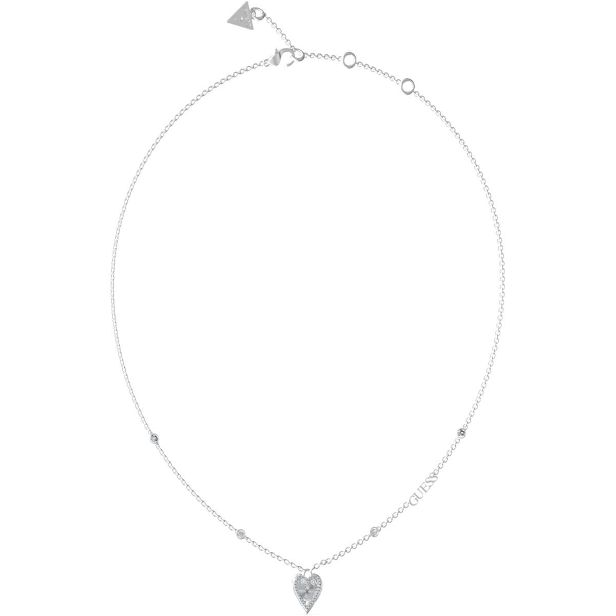 Biżuteria GUESS JUBN03241JWRH. Naszyjnik, Kolor szary. Kobieta.