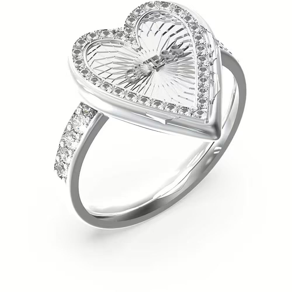 Biżuteria GUESS JUBR03243JWR. Pierścionek, Kolor szary. Kobieta.