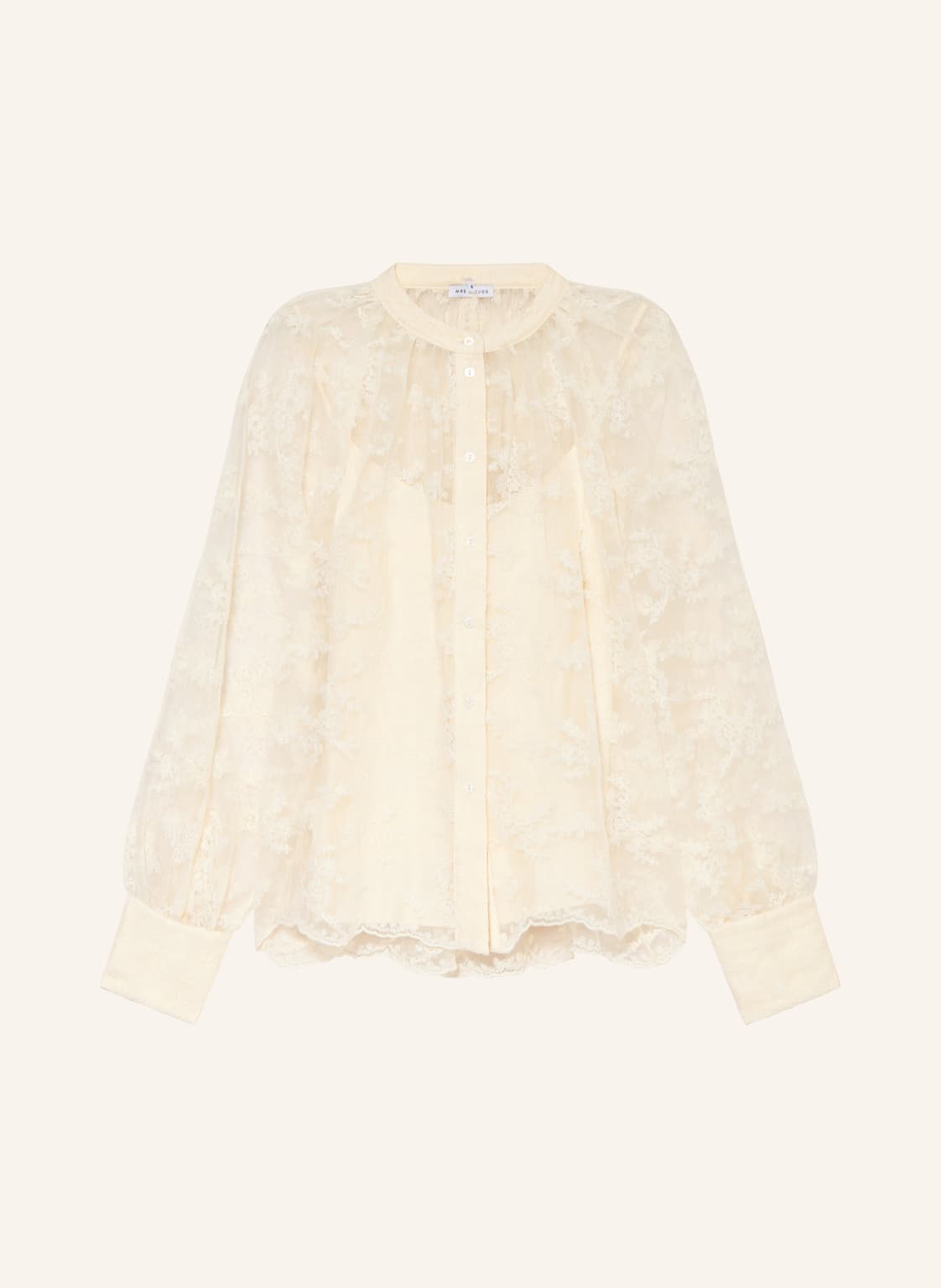 Mrs & Hugs Bluzka Z Koronki weiss