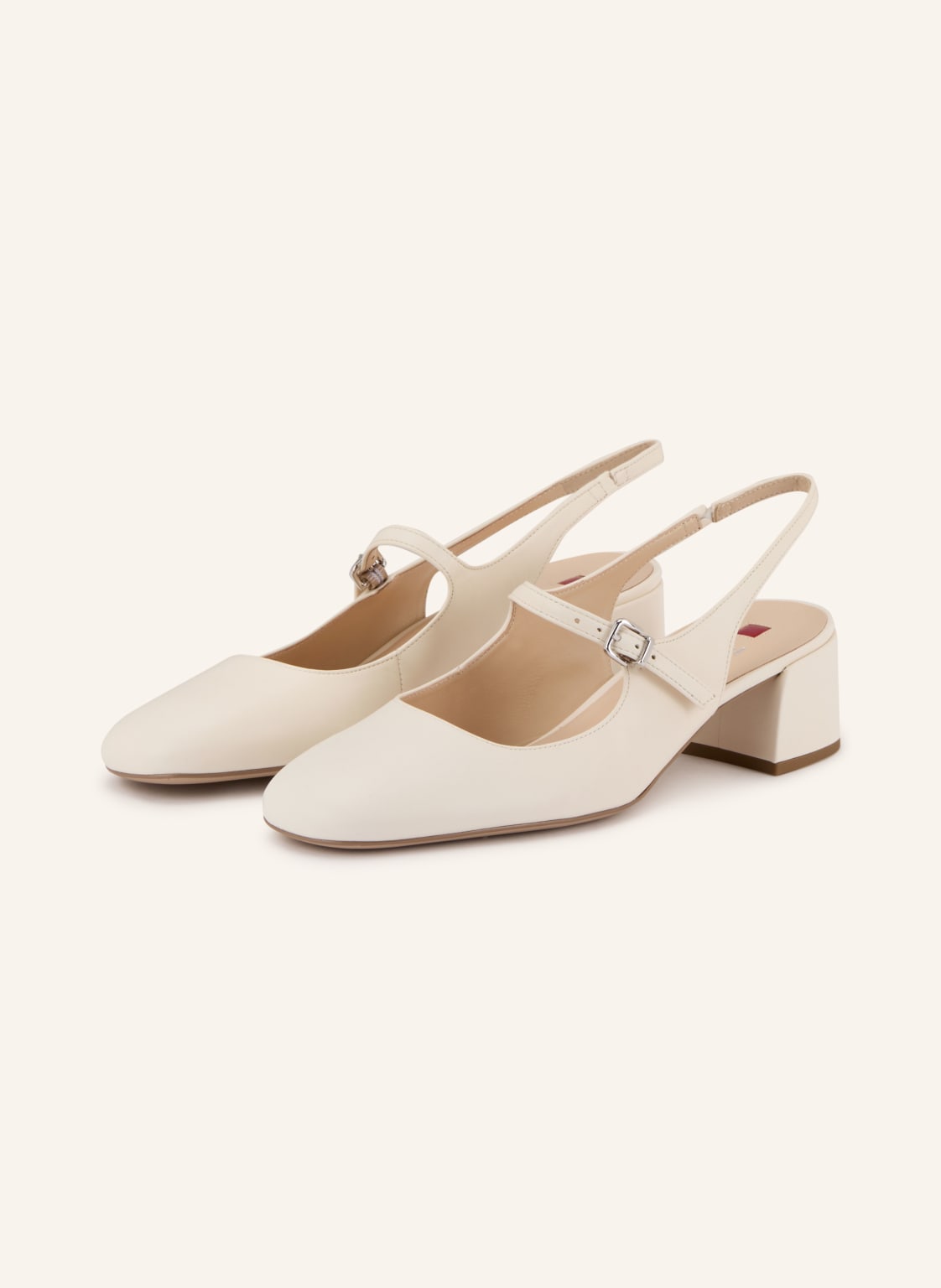 Högl Czółenka Typu Slingback weiss