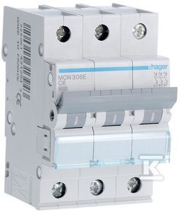 Hager WYŁ.NMP.3/ 6A C 6KA