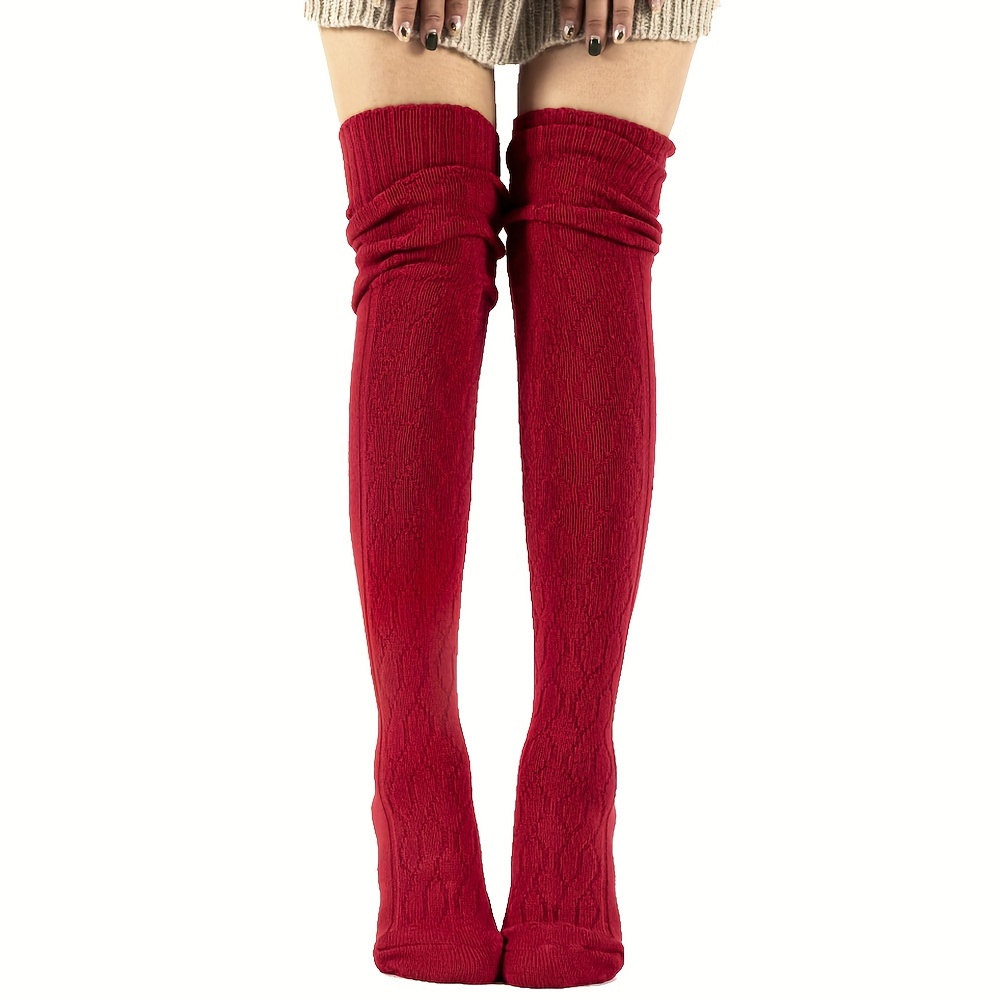 TEMU ECIEXI Pończochy Za Kolano, Ciepłe i Wygodne Skarpety na Jesień i Zimę, Damskie Rajstopy