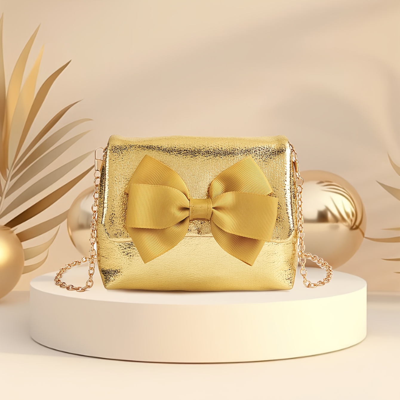 TEMU 1 szt. Torebki crossbody z kokardą księżniczki, mini portmonetka na monety, idealna dodatek do sukni