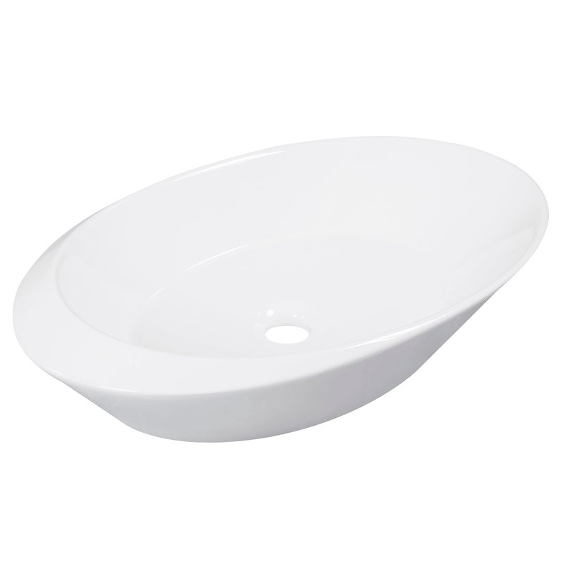 Umywalka nablatowa KR-9036 biała KERRA