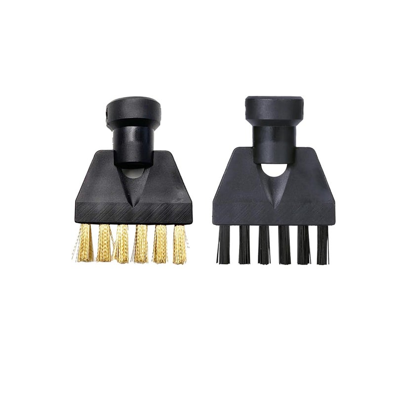 2 szczotki parowe, małe płaskie szczotki, małe czarne szczotki, akcesoria do szczotek domowych, kompatybilne z Kärcher SG4/2 SG4/4 SC