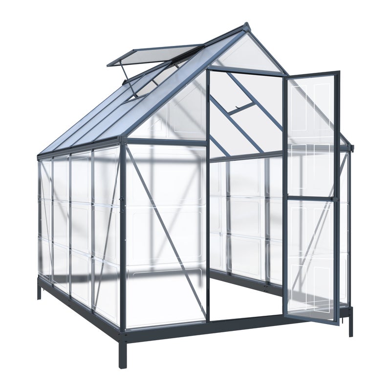 Szklarnia ogrodowa 4,4m2 poliwęglan i aluminium