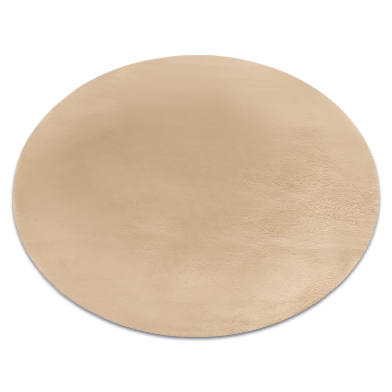 Dywan BUNNY koło macchiato ciemny beż IMITACJA FUTRA KRÓLIKA koło 160 cm