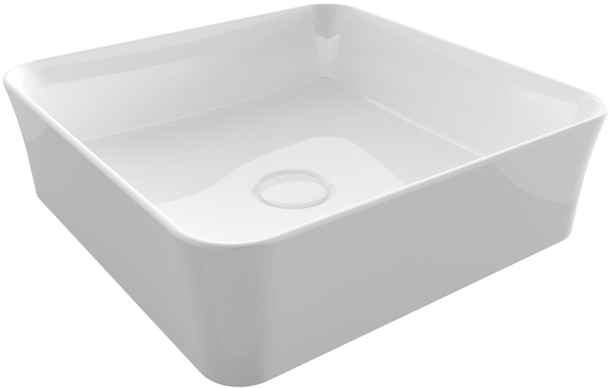 BOCCHI SOTTILE Umywalka nablatowa 38cm Biała