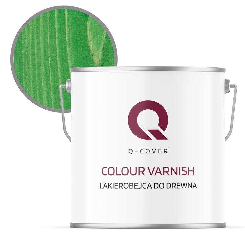 Lakierobejca do Drewna 3w1 Q-Cover Zielony miętowy RAL6029 Satyna 5L