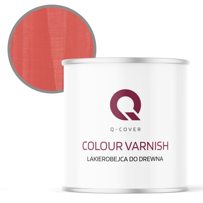 Lakierobejca do Drewna 3w1 Q-Cover Pąsowy H6029 Satyna 2.5L