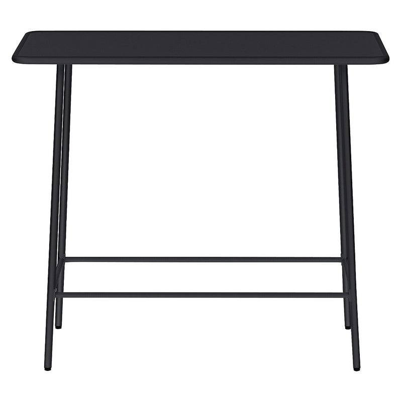 Stół ogrodowy wysoki z metalu dł. 120 cm - Czarny - MIRMANDE marki MYLIA