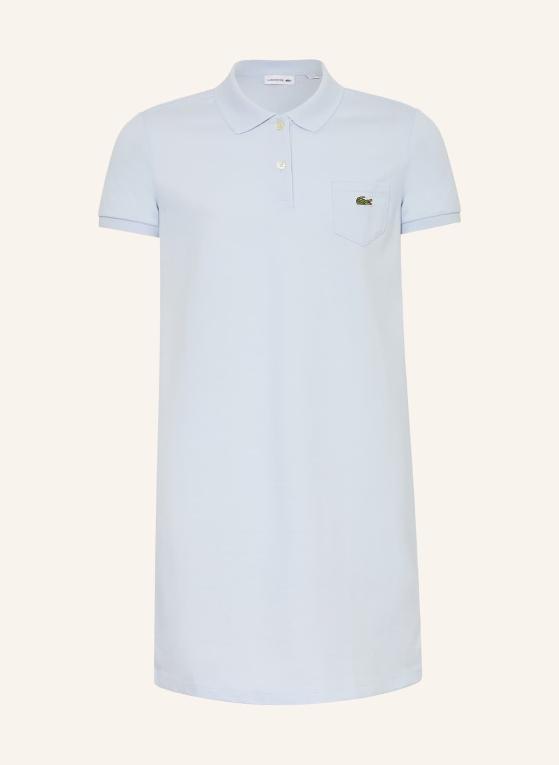 Lacoste Sukienka Polo Z Pikowanym Wzorem blau