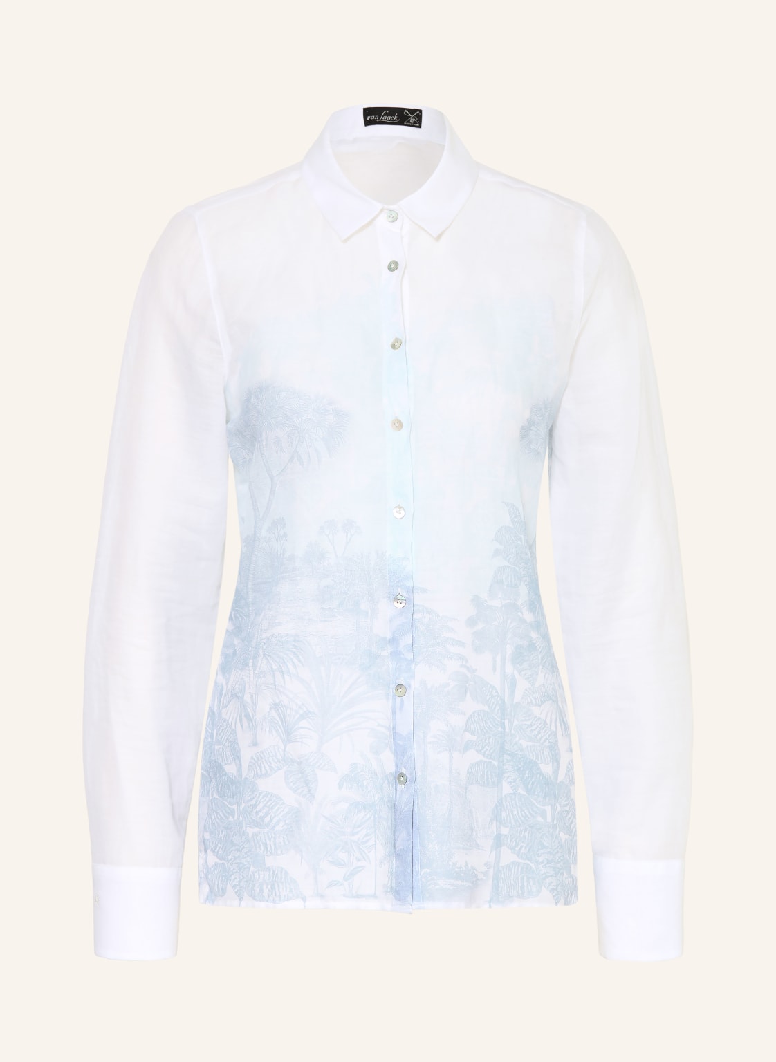 Van Laack Bluzka Koszulowa Vl-Cella-Pxkn blau