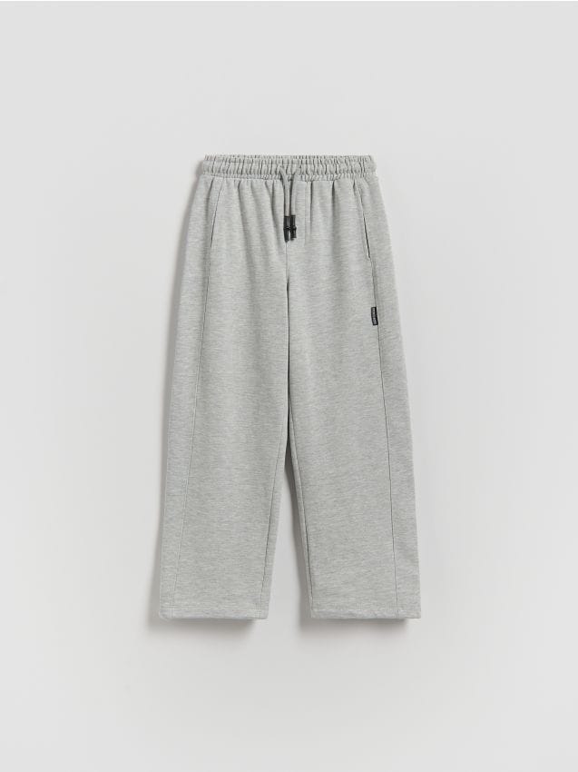 Reserved - Bawełniane spodnie - jasnoszary