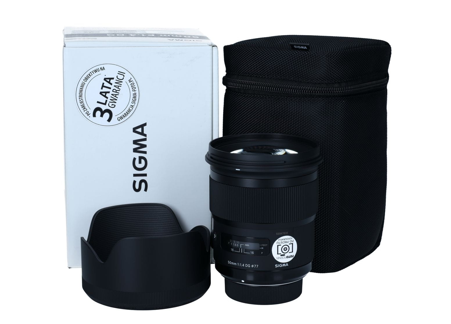 Obiektyw Sigma 50mm f/1.4 ART DG HSM Nikon - Powystawowy