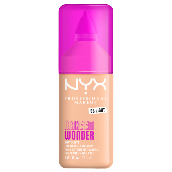 NYX Professional Makeup Make 'EM Wonder Kryjący Podkład do Twarzy 06 Light