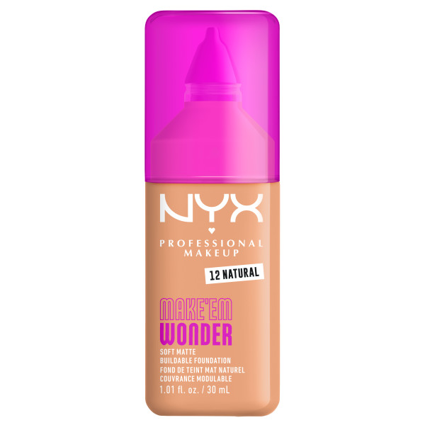 NYX Professional Makeup Make 'EM Wonder Kryjący Podkład do Twarzy 12 Natural