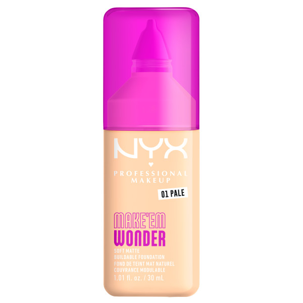 NYX Professional Makeup Make 'EM Wonder Kryjący Podkład do Twarzy 01 Pale