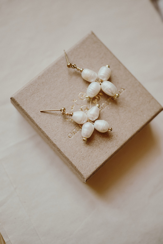 Pepita - kolczyki perły