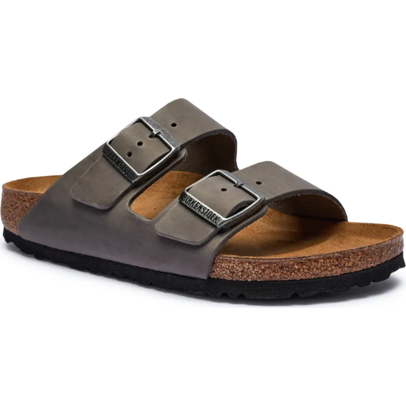 Birkenstock Skórzane klapki Arizona LEOI narrow fit