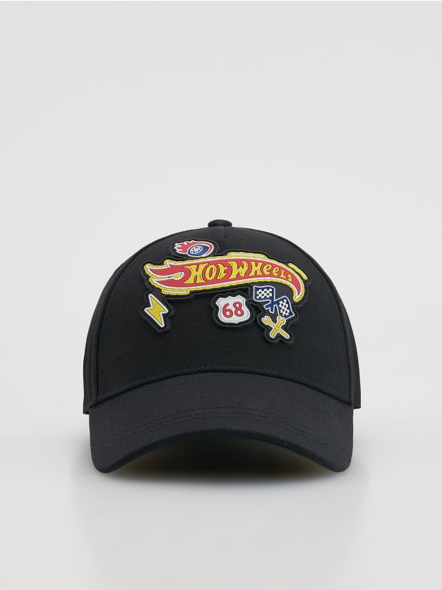 Reserved - Czapka z daszkiem Hot Wheels - czarny