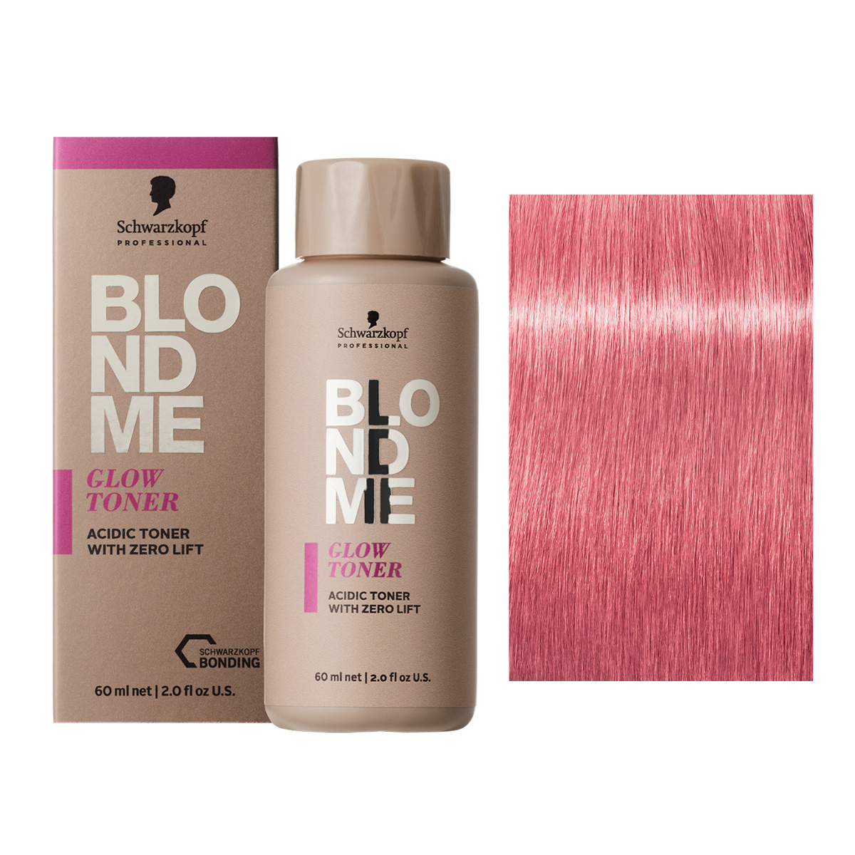 Schwarzkopf BlondMe Glow Toner, demi-permanentny toner do włosów, strawberry, 60ml