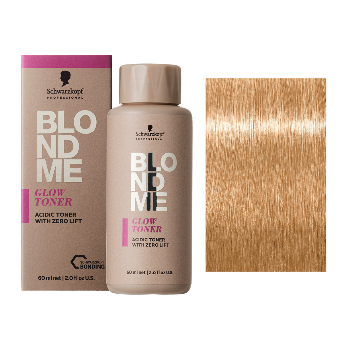 Schwarzkopf BlondMe Glow Toner, demi-permanentny toner do włosów, soft gold, 60ml