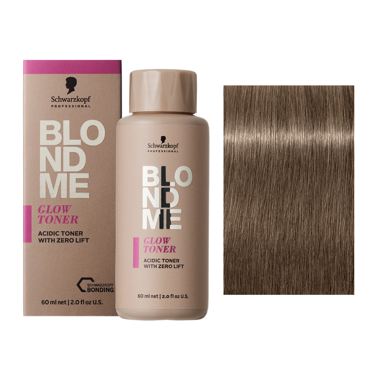 Schwarzkopf BlondMe Glow Toner, demi-permanentny toner do włosów, glossed cedar, 60ml