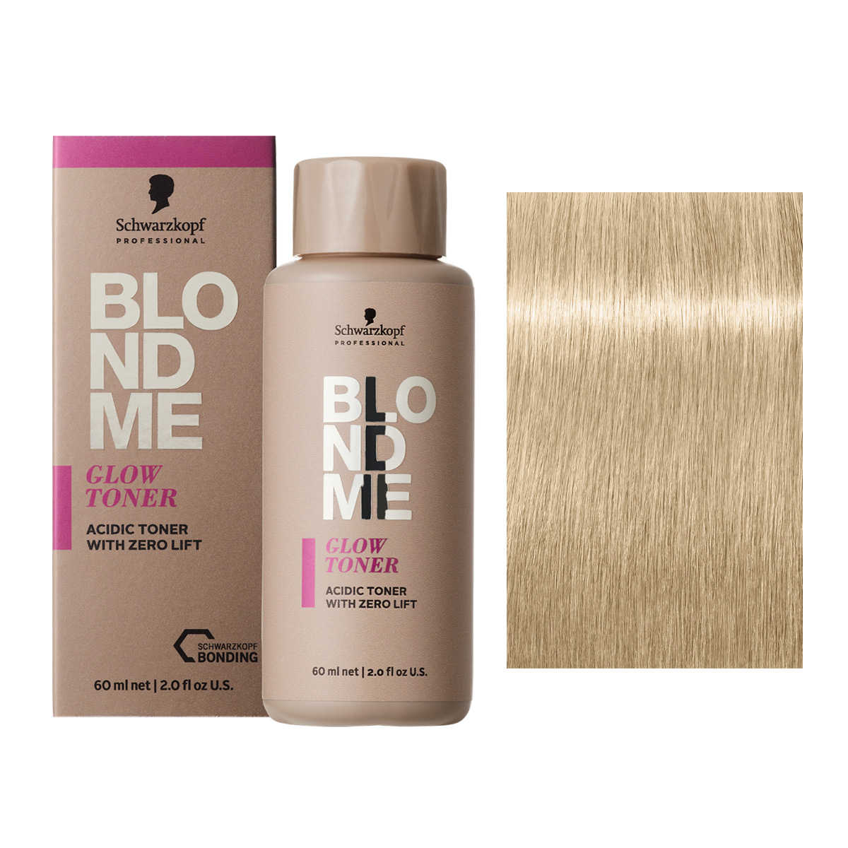 Schwarzkopf BlondMe Glow Toner, demi-permanentny toner do włosów, sand, 60ml