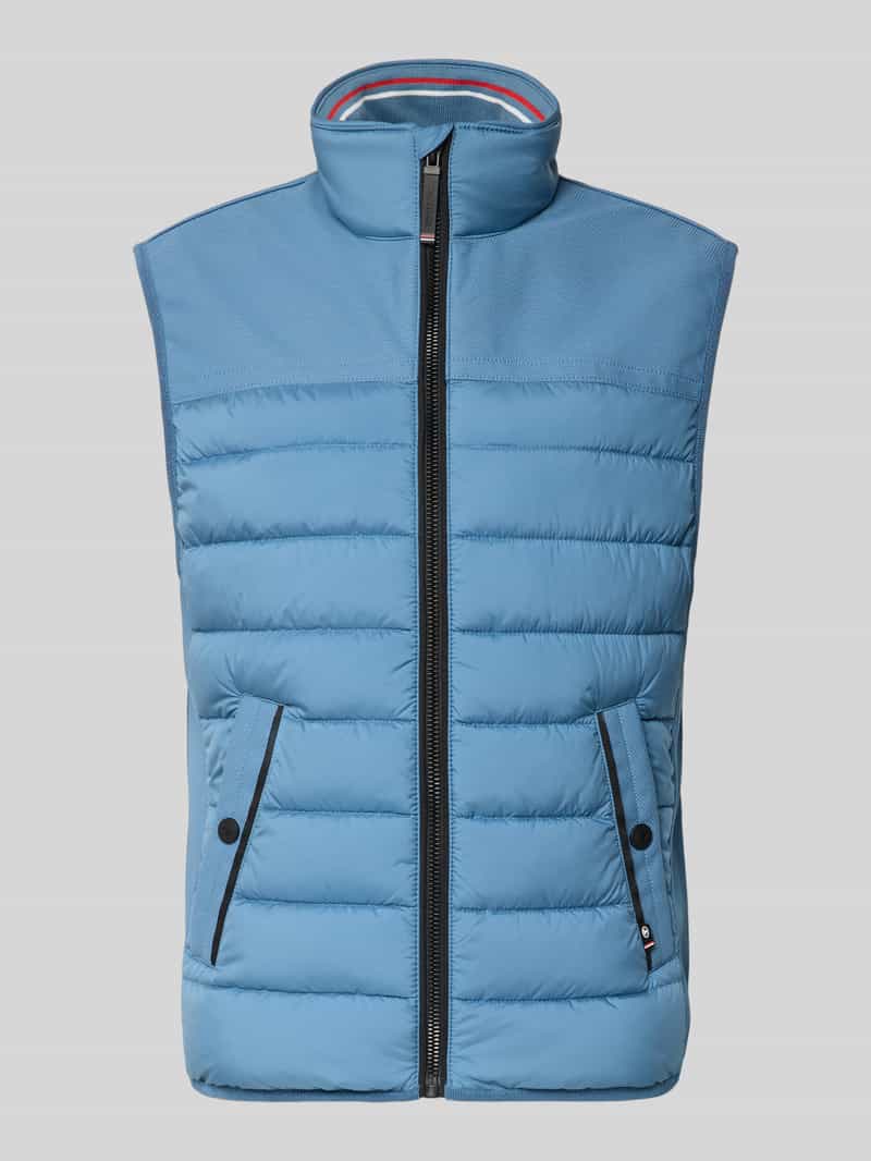 Kamizelka pikowana o kroju regular fit z wodoodpornego materiału