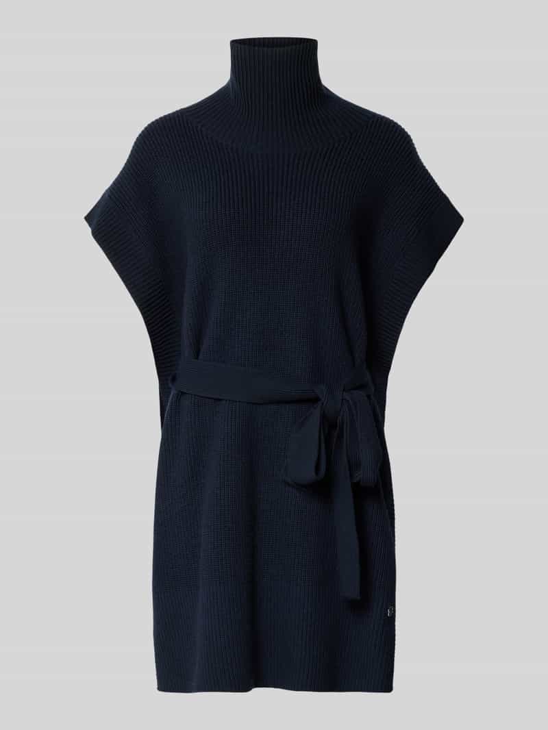 Ponczo o kroju regular fit z czystej żywej wełny model 'FAVANDA'