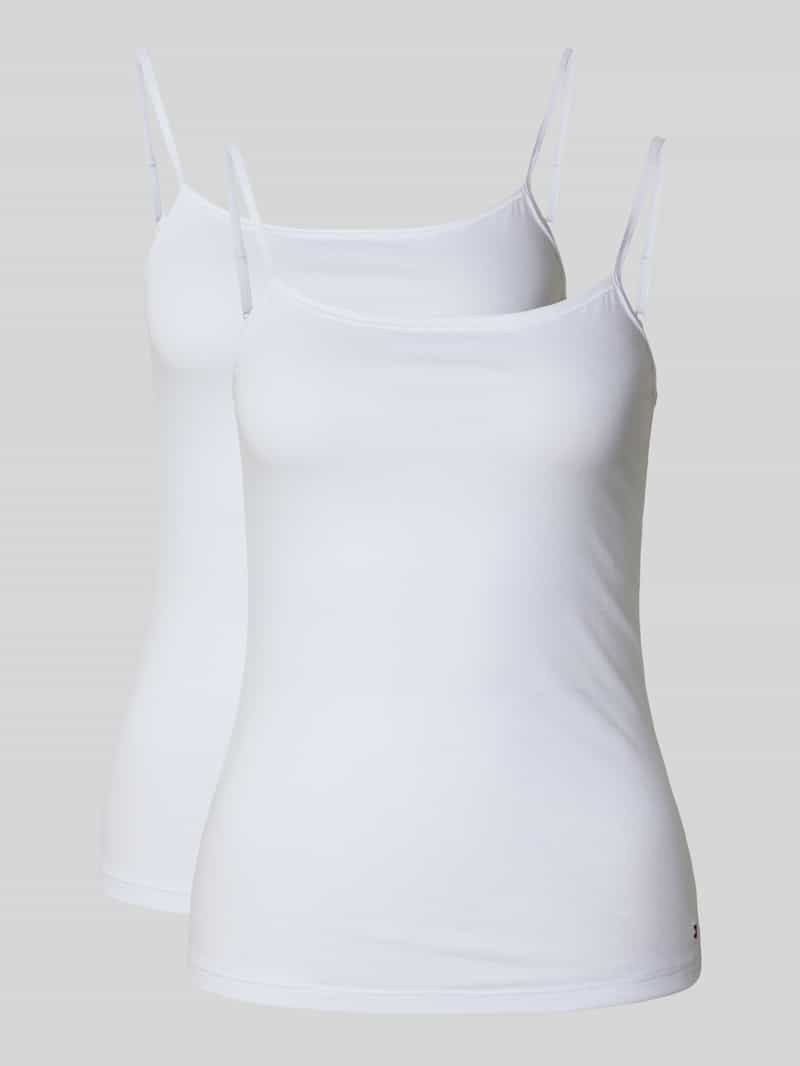 Podkoszulka o kroju regular fit z mieszanki bawełny w zestawie 2 szt.