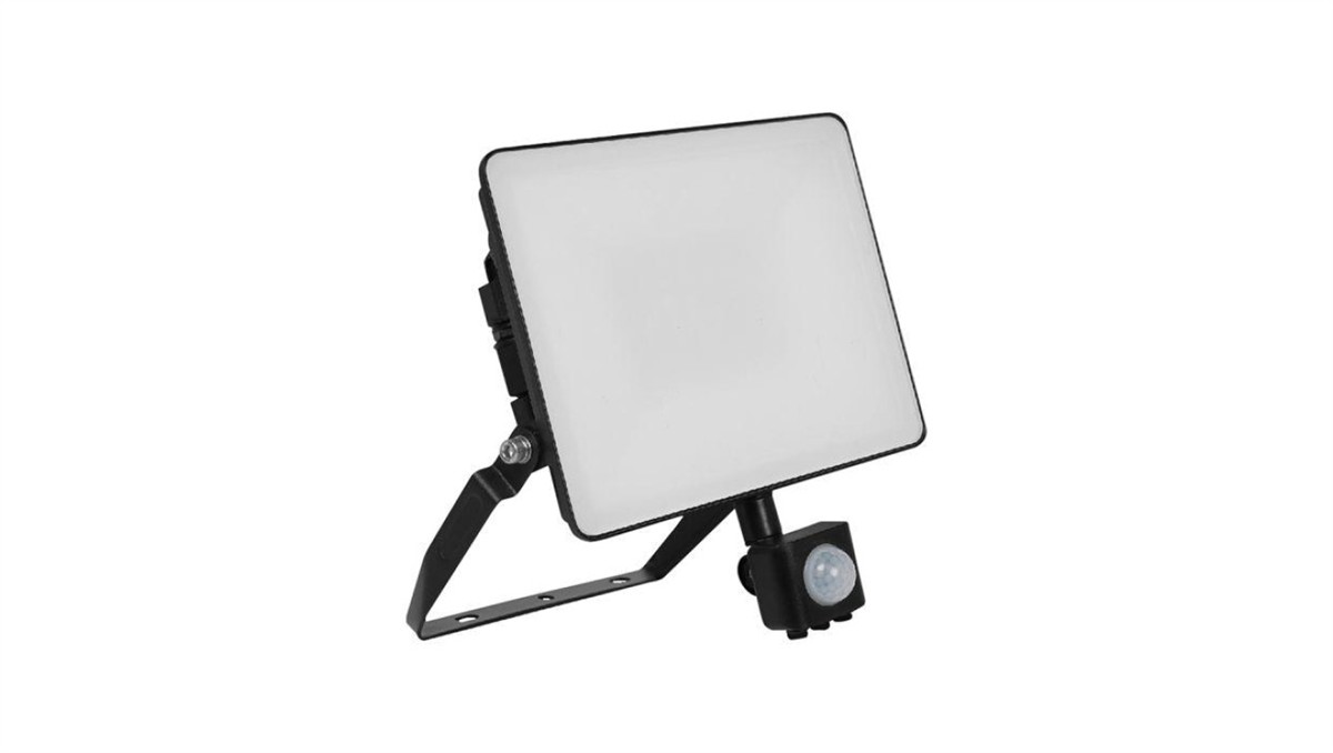 V-TAC POLAND Projektor LED z czujnikiem ruchu FLUXI MC 10W 1200lm 4000K IP65 Czarny 23839-5