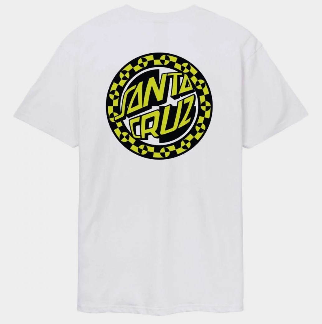 t-shirt SANTA CRUZ MALBA CRASH DOT CHEST T-SHIRT WHITE