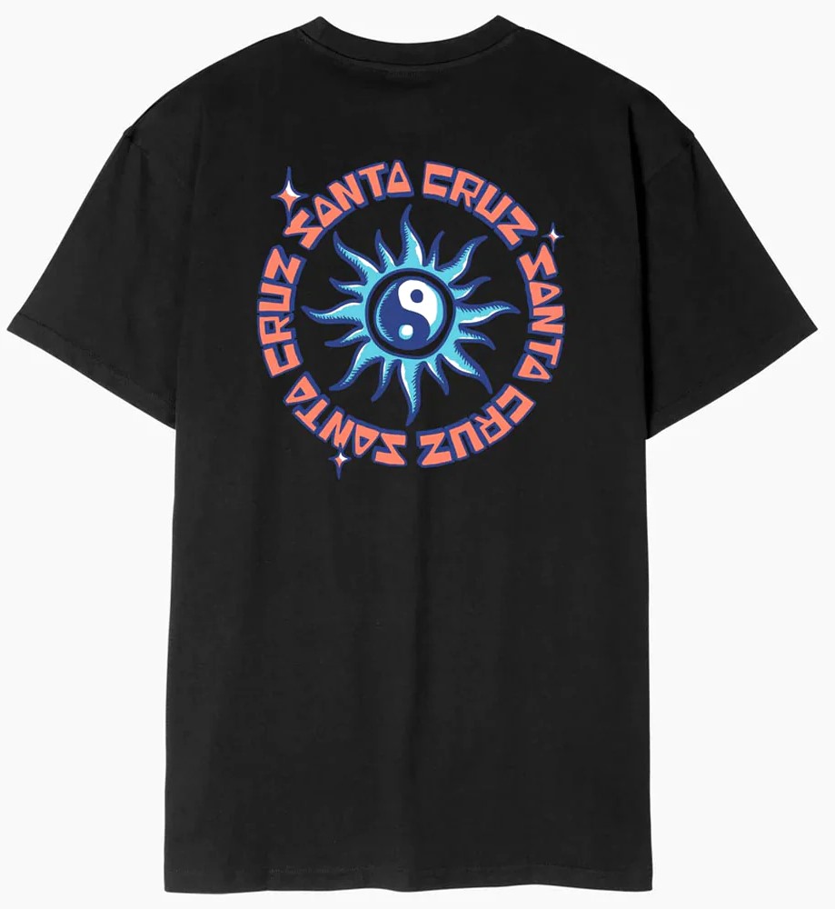 t-shirt SANTA CRUZ SOL TRIPPER T-SHIRT BLACK