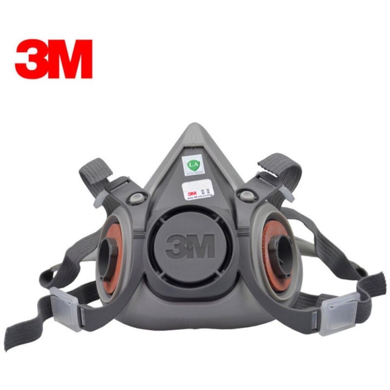 Półmaska wielokrotnego użytku 3M™ 6200 Classic, z certyfikatem bezpieczeństwa EN – wkłady filtracyjne nie są dołączone