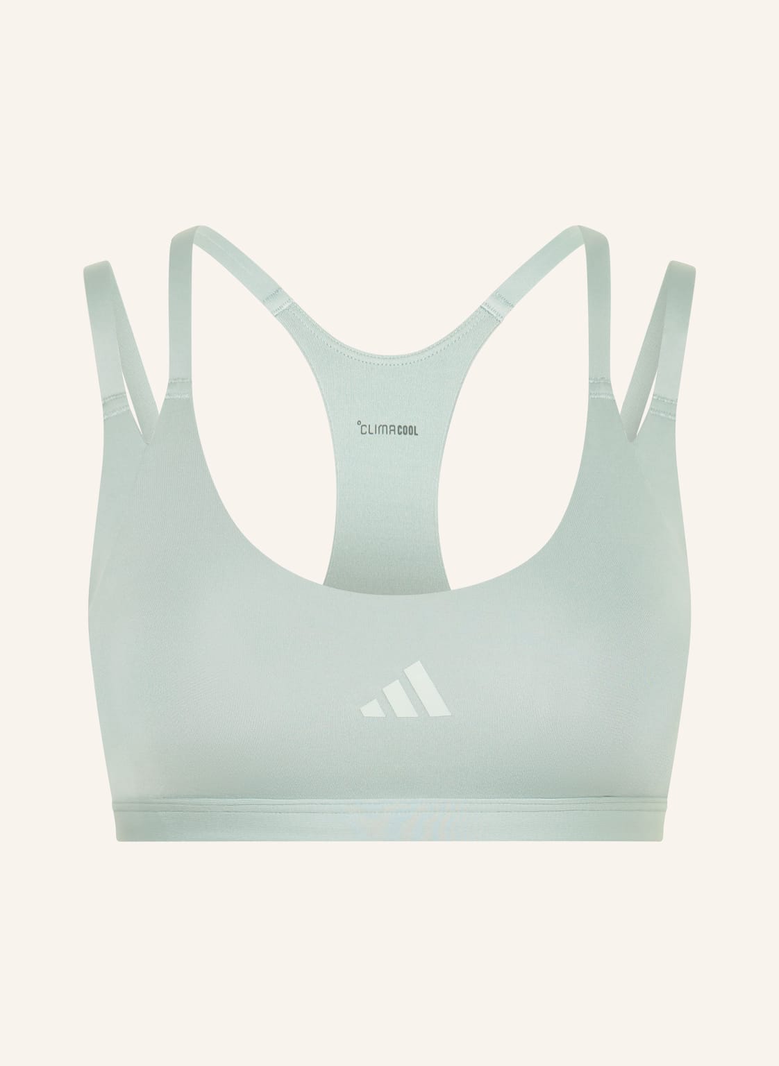 Adidas Biustonosz Sportowy Optime Stripes gruen