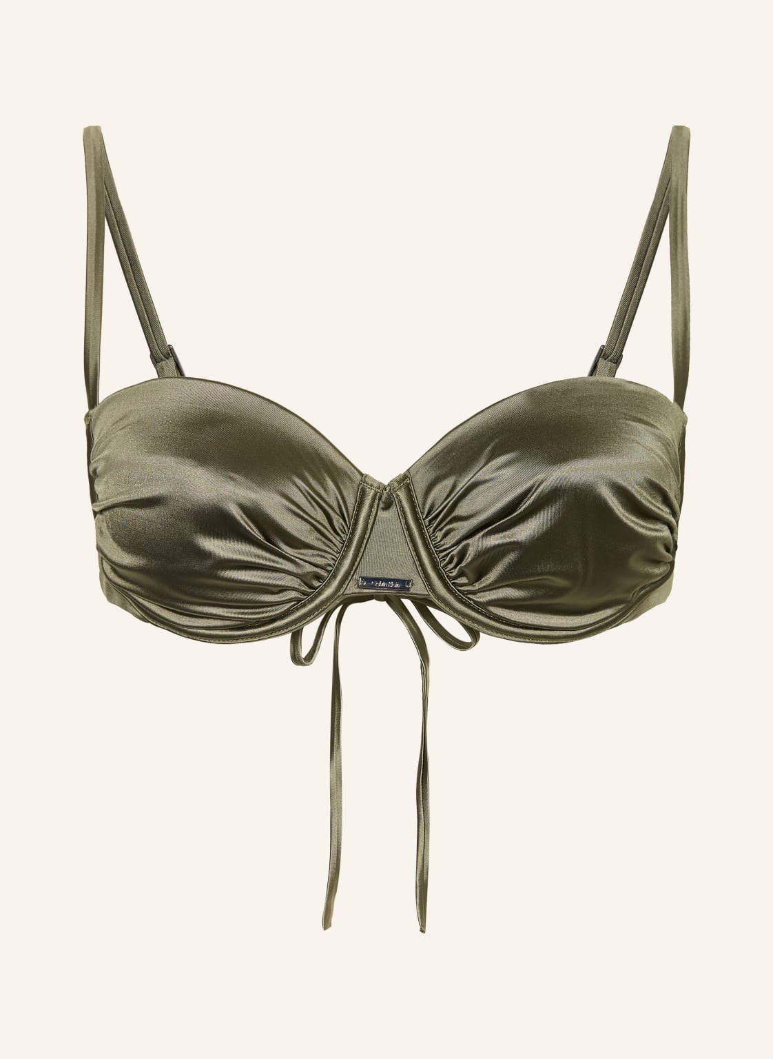 Calvin Klein Biustonosz Bikini Z Fiszbinami Ck Shine gruen
