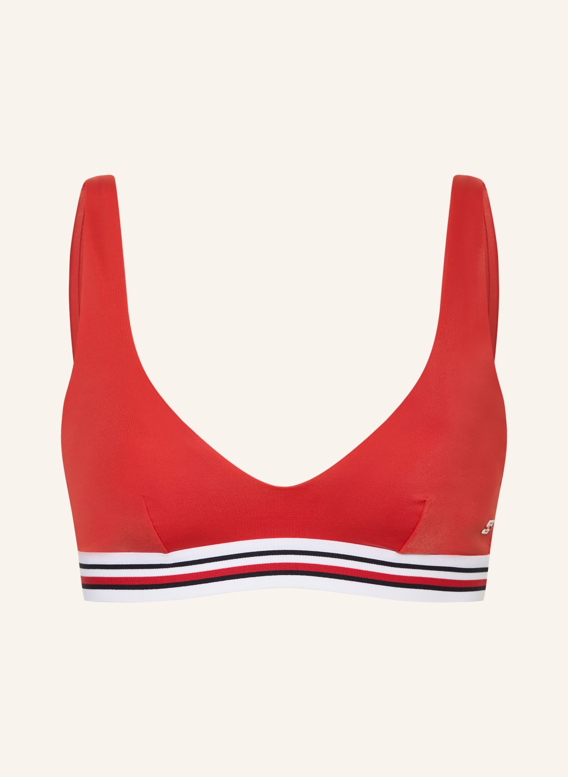 Tommy Hilfiger Gorsetowy Top Bikini rot
