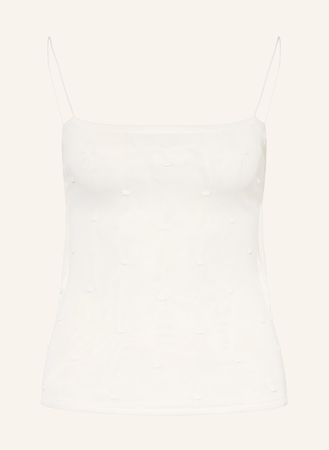 Jacquemus Dzianinowy Top La Maille Plumetis weiss
