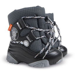 Czarne śniegowce dziecięce wiązane Snow Ride NA