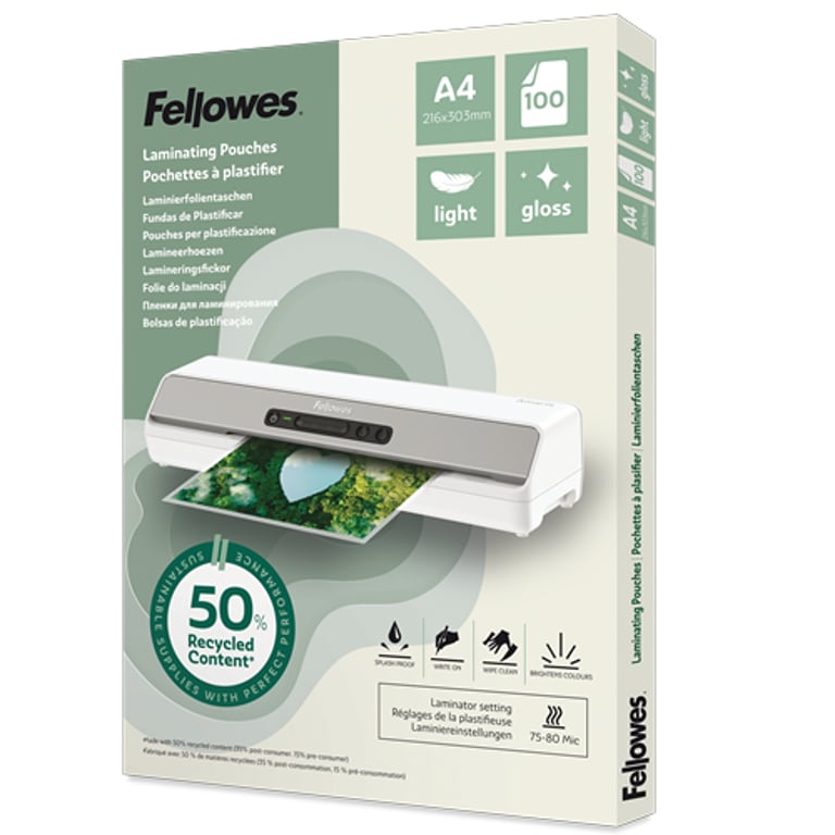 Fellowes 100142987 folia do laminowania 100 szt.
