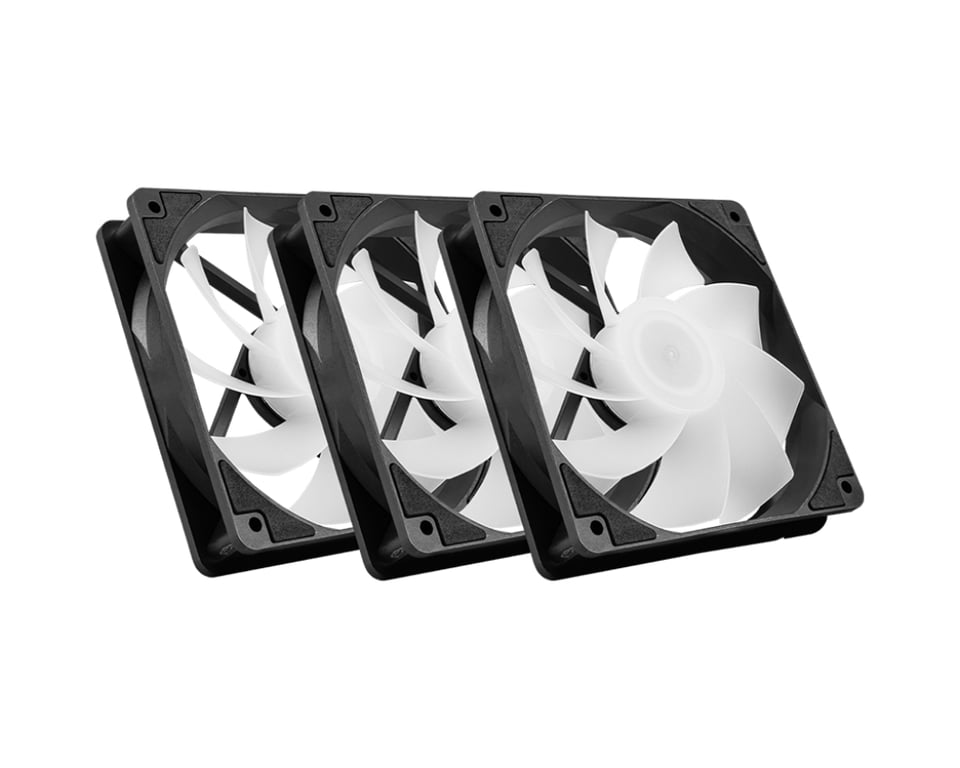 MSI MAG F120 ARGB x3 Obudowa komputera Wentylator 12 cm Czarny 3 szt. MAG F120 ARGB-3RB