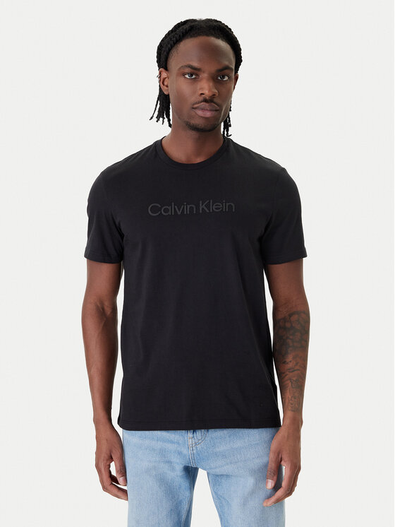 Calvin Klein T-Shirt LV04LF810G Czarny Regular Fit