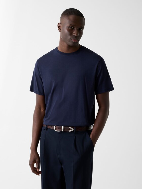 Guess T-Shirt 180293 Niebieski Classic Fit