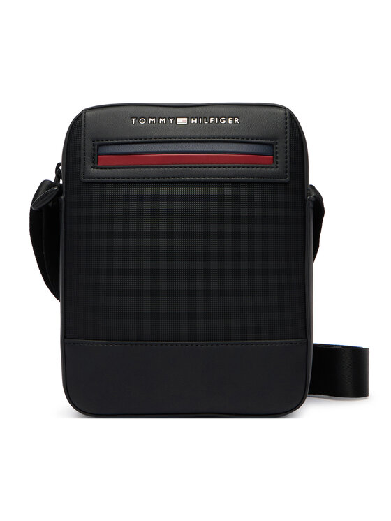 Tommy Hilfiger Saszetka Th Foundaiton Mini Reporter AM0AM14156 Czarny