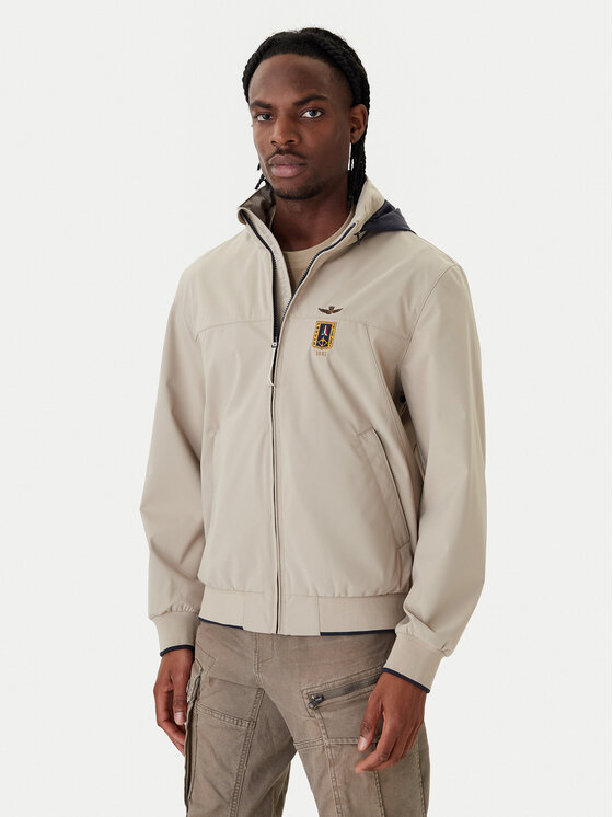 Aeronautica Militare Kurtka bomber 261AB3050UCT04290 Beżowy Regular Fit